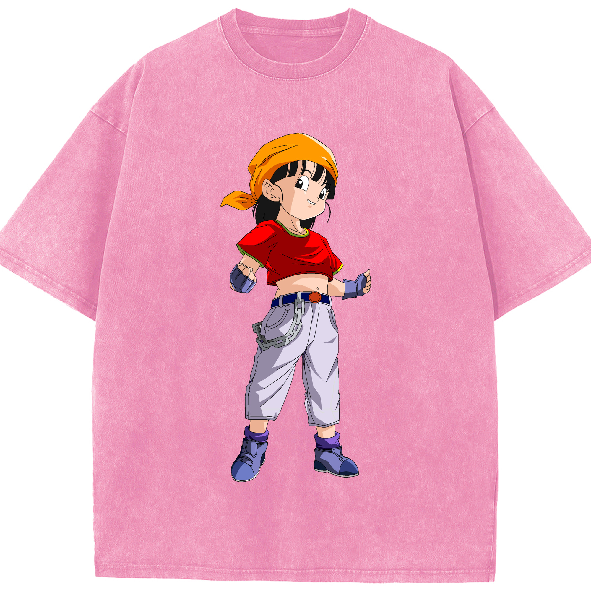 （画像用） ドラゴンボール パン DRAGON BALL Pan 綿100% ヴィンテージ風 半袖Tシャツ（フロントプリント）